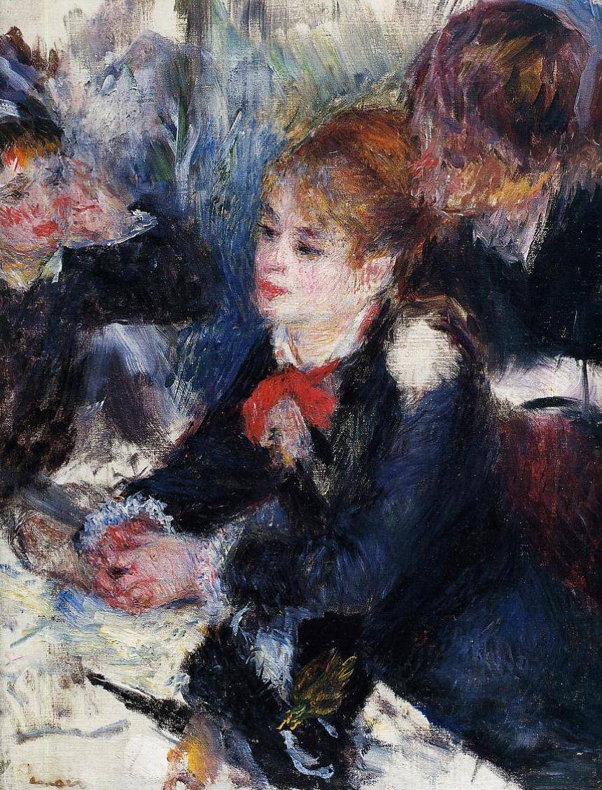 At the Milliner`s by Pierre-Auguste Renoir — hand-painted portrait oil painting reproduction on canvas