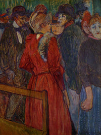 At the Moulin de la Galette by Henri de Toulouse-Lautrec — hand-painted portrait oil painting reproduction on canvas