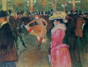 At the Moulin Rouge, The Dance by Henri de Toulouse-Lautrec — group oil painting wall art, Post Impressionism
