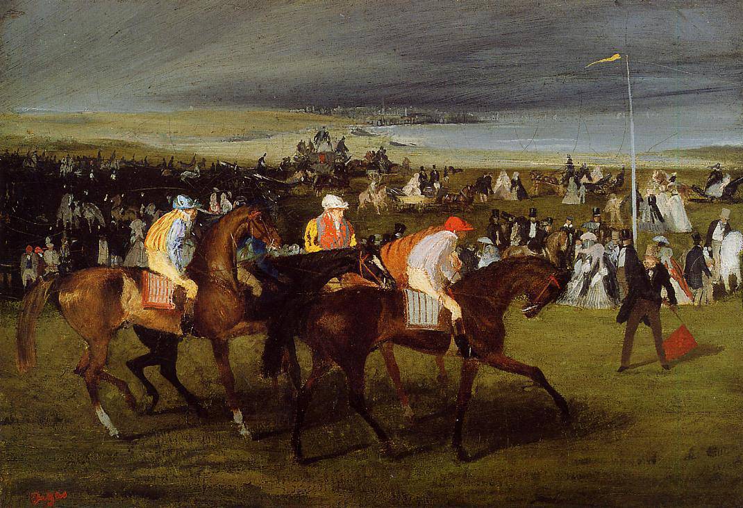 At the Races. the Start - Edgar Degas