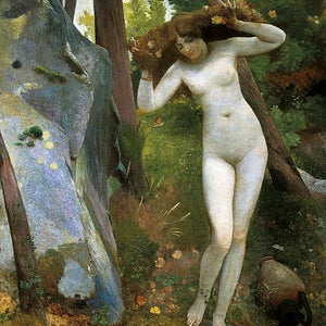 At the source (the nymph in the woods)