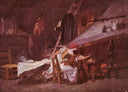 At the stove by Jean-Honore Fragonard — religious oil painting wall art, Rococo