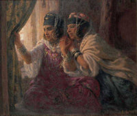 At the window