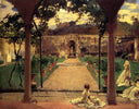 At Torre Galli. Ladies in a Garden by John Singer Sargent — children oil painting wall art, Impressionism