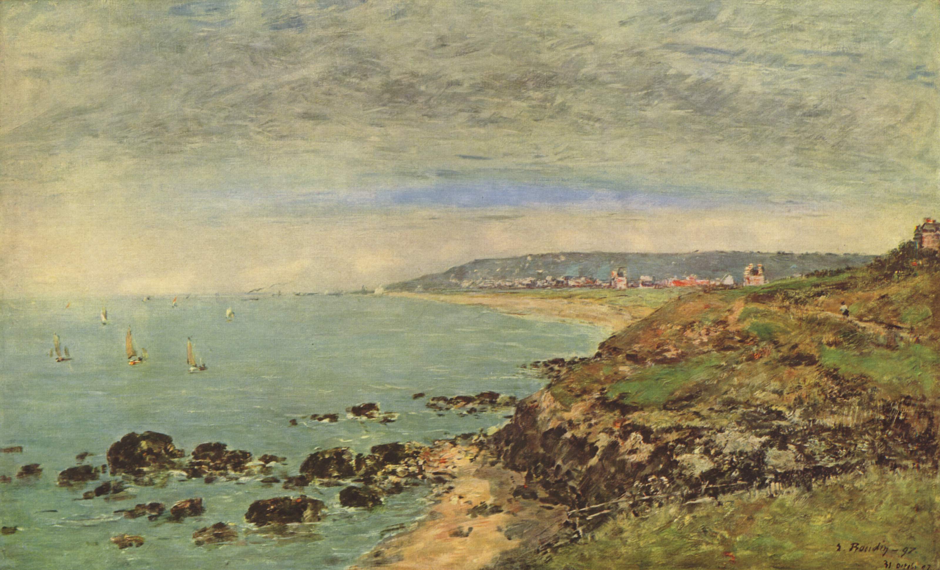 Atlantic coast near Benerville - Eugene Boudin