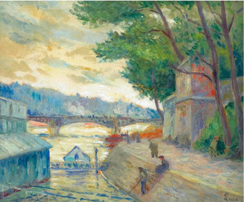 On the banks of the Seine