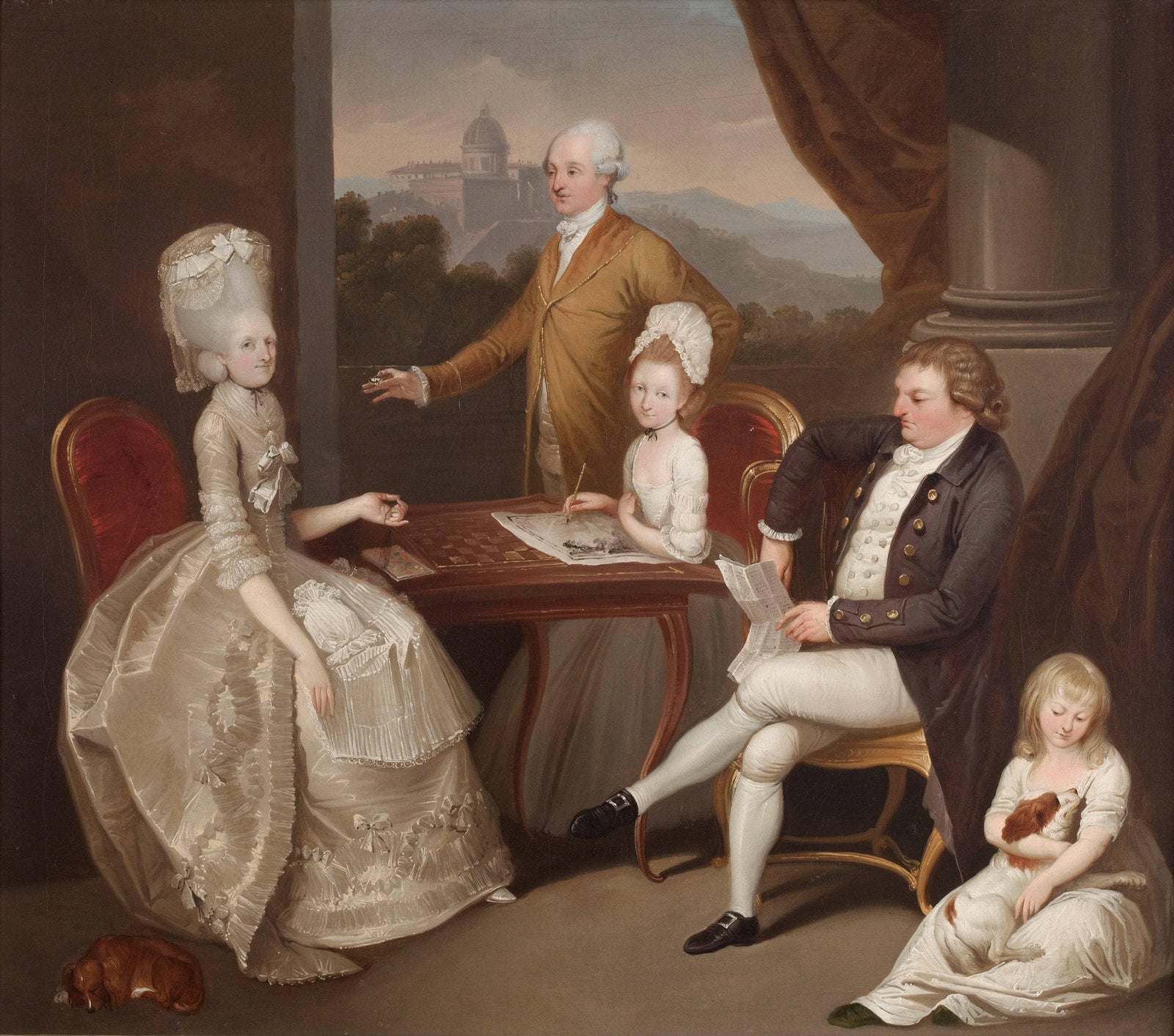 Aubrey Beauclerk family in Castel Gandolf
