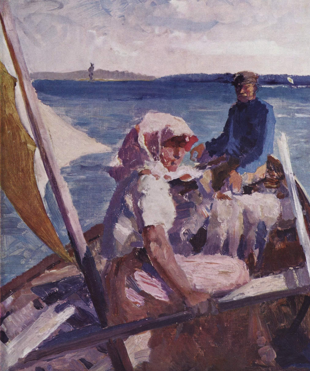 Auf Dem Meer by Albert Edelfelt — hand-painted seascapes oil painting reproduction on canvas