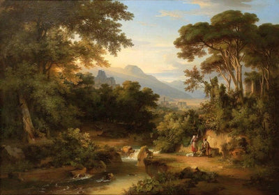 View to Subiaco by August Ahlborn — oil painting reproduction