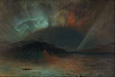 Aurora Borealis by Frederic Edwin Church — hand-painted abstract oil painting reproduction on canvas