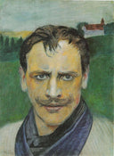Auto-retrato by Harald Sohlberg — male oil painting wall art