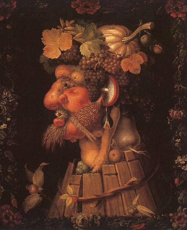 Autumn by Giuseppe Arcimboldo — hand-painted portrait oil painting reproduction on canvas