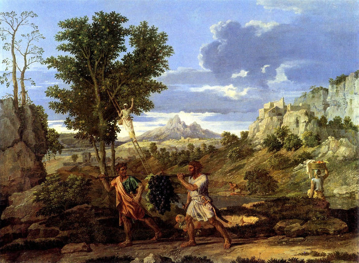 Autumn (The Spies with the Grapes of the Promised Land) by Nicolas Poussin — hand-painted botanical oil painting reproduction on canvas