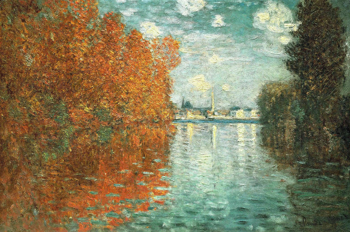 Autumn Effect at Argenteuil by Claude Monet — hand-painted botanical oil painting reproduction on canvas