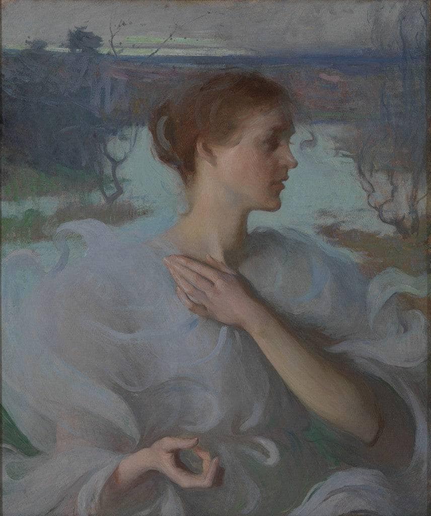 Autumn by Frank W. Benson — hand-painted portrait oil painting reproduction on canvas