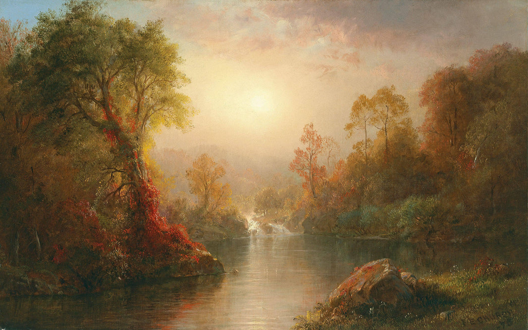 Autumn by Frederic Edwin Church — hand-painted eco oil painting reproduction on canvas