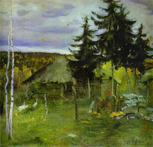 Autumn in a Village - Mikhail Nesterov