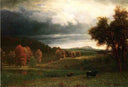 Autumn Landscape by Albert Bierstadt — hand-painted animal oil painting reproduction on canvas