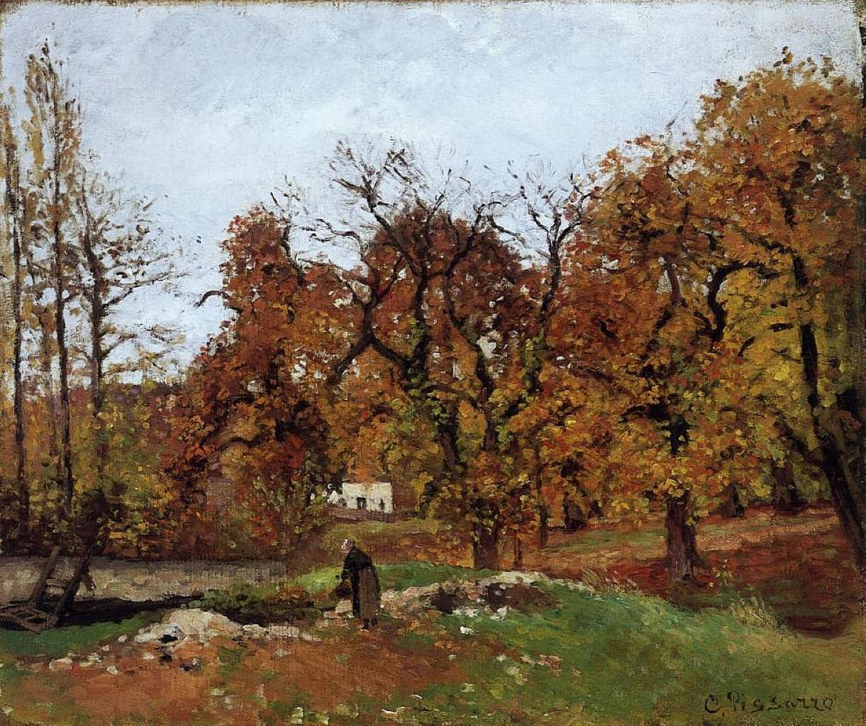 Autumn Landscape, near Pontoise - Camille Pissarro