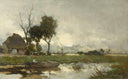Autumn Landscape by Johan Hendrik Weissenbruch — ships oil painting wall art, Realism