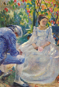 Autumn Mood by Victor Borisov-Musatov — hand-painted portrait oil painting reproduction on canvas