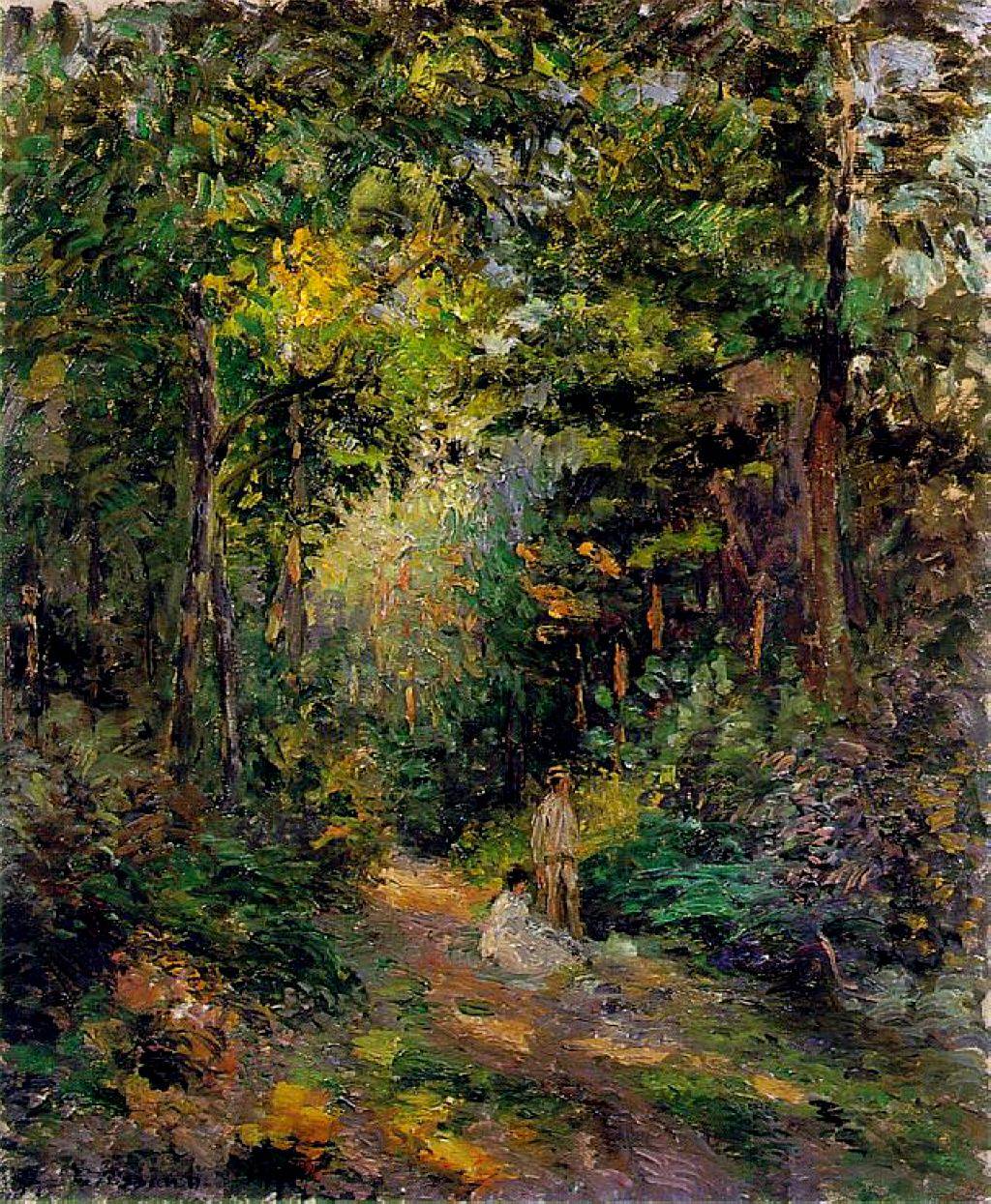 Autumn, Path through the Woods - Camille Pissarro