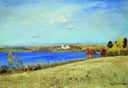 Autumn. River. by Isaac Levitan — hand-painted landscape oil painting reproduction on canvas