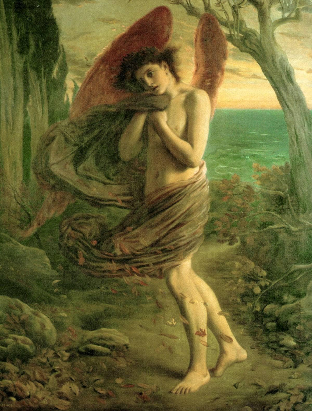 Autumn by Simeon Solomon — hand-painted cultural oil painting reproduction on canvas