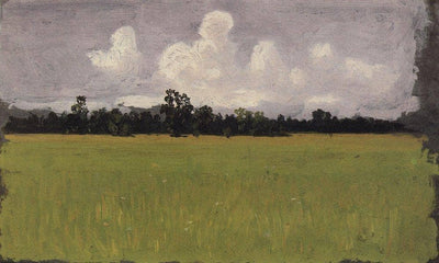 Autumn. Steppe in entryway