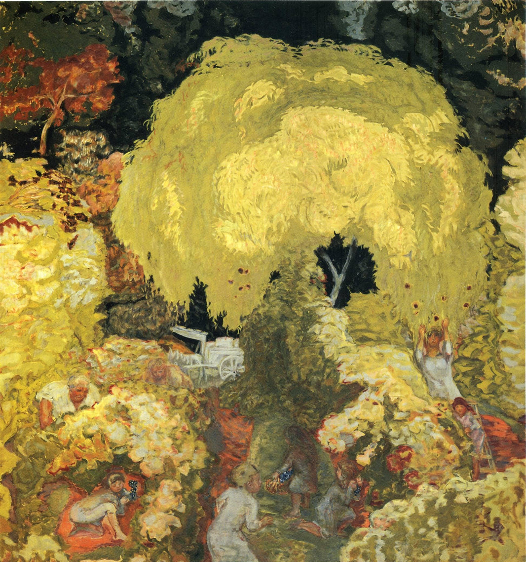 Autumn: The Fruit Pickers by Pierre Bonnard — hand-painted landscape oil painting reproduction on canvas