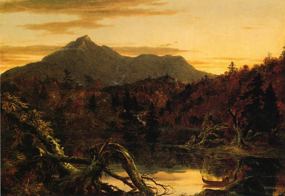 Autumn Twilight View of Copway Peak (Mount Chocorua, New Hampshire) - Thomas Cole