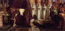Ave Caesar! Io Saturnalia! by Sir Lawrence Alma-Tadema, religious oil painting wall art, Romanticism