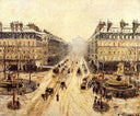 Avenue de l'Opera - Effect of Snow by Camille Pissarro — city oil painting wall art, Impressionism