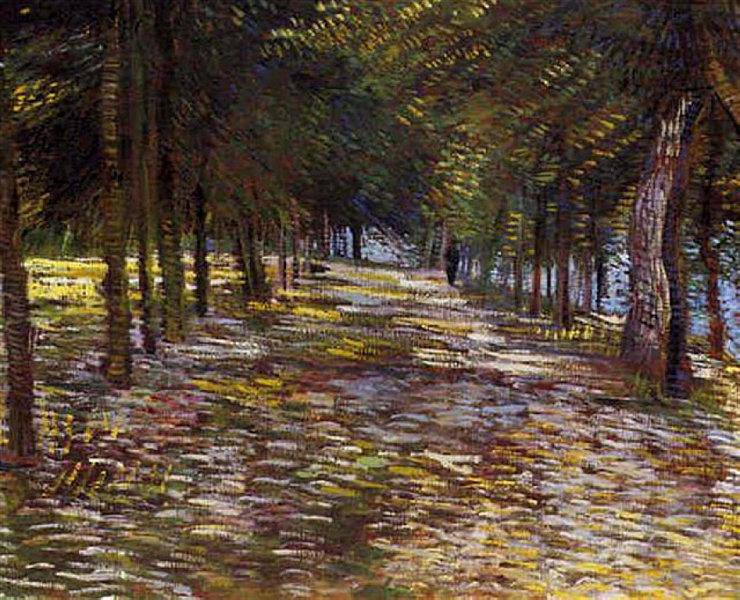 Avenue in Voyer d'Argenson Park at Asnieres - Vincent van Gogh