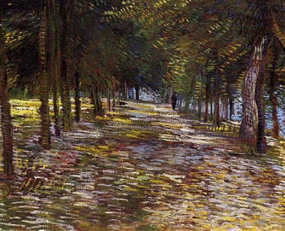 Avenue in Voyer d'Argenson Park at Asnieres in bedroom