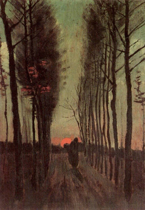 Avenue of Poplars at Sunset - Vincent van Gogh