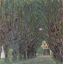 Avenue of Schloss Kammer Park by Gustav Klimt — hand-painted botanical oil painting reproduction on canvas
