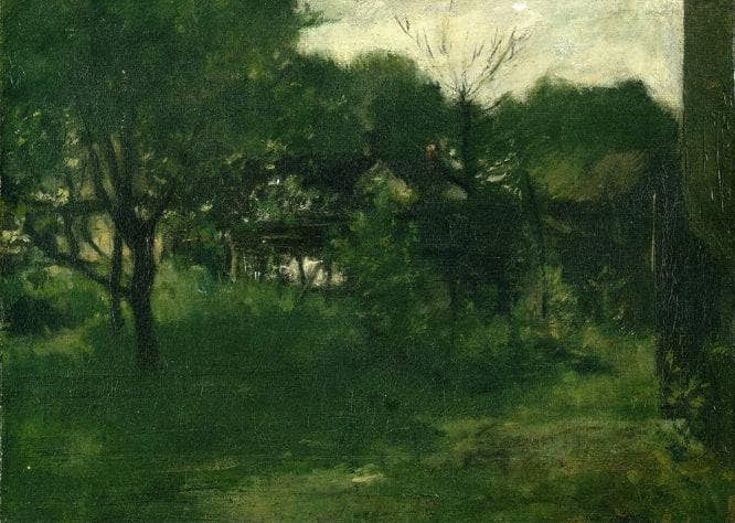 Avondale Ohio by John Henry Twachtman — hand-painted architectural oil painting reproduction on canvas