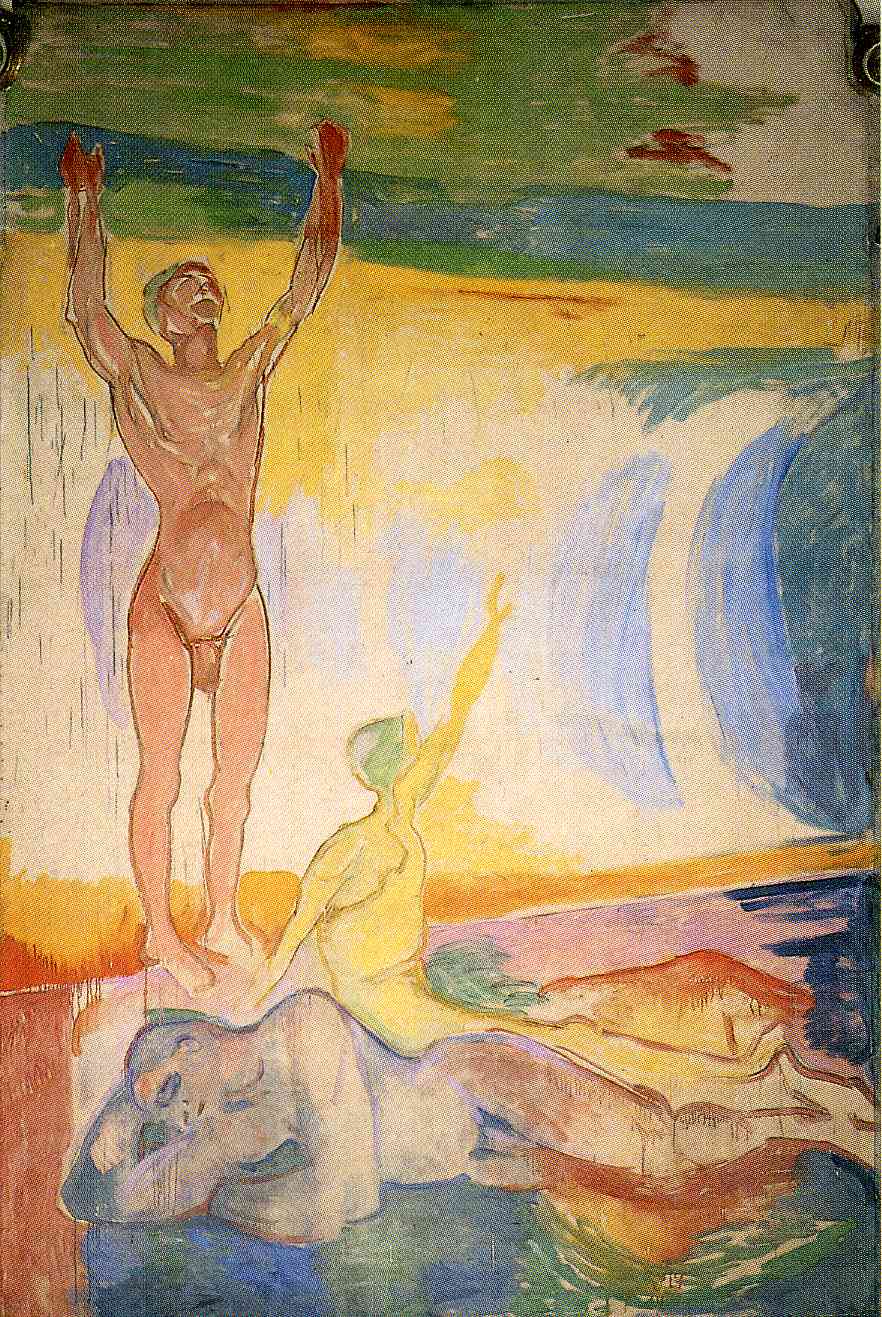 Awakening Men by Edvard Munch — hand-painted abstract oil painting reproduction on canvas