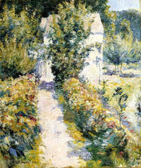 Azaleas by John Henry Twachtman — hand-painted architectural oil painting reproduction on canvas