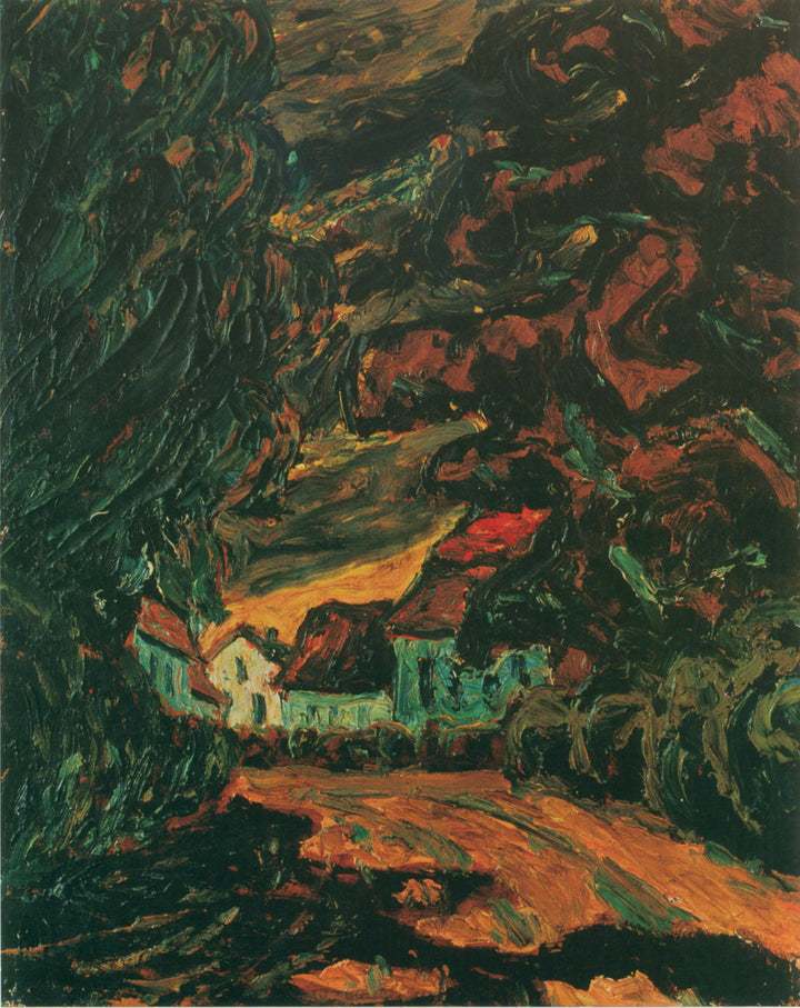 Landscape near Carlsbourg (Belgium) by Walter Gramatté — hand-painted landscape oil painting reproduction on canvas