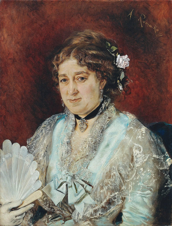 Babette Tapecierer by Anton Romako — hand-painted portrait oil painting reproduction on canvas