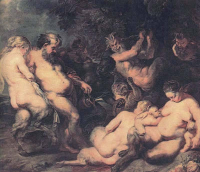 Bacchanale in apartment