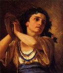 Bacchante by Mary Cassatt — male oil painting wall art, Realism