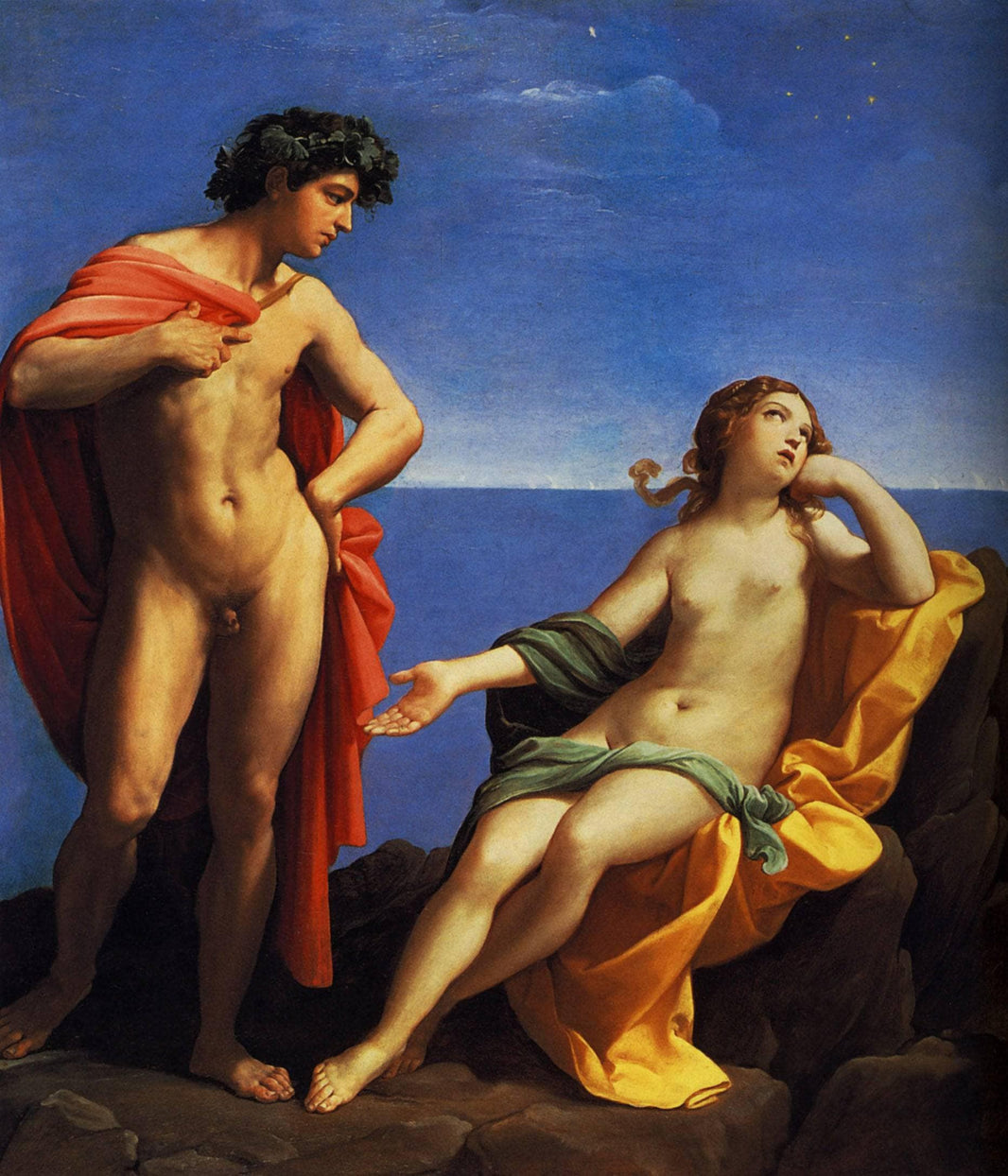 Bacchus and Ariadne by Guido Reni — hand-painted cultural oil painting reproduction on canvas