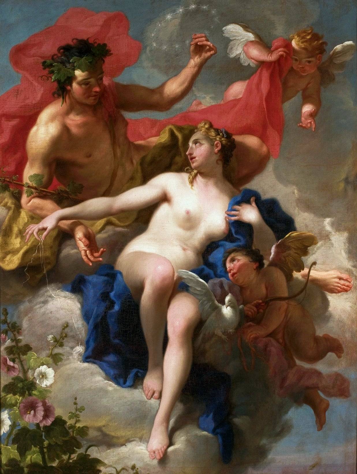 Bacchus and Ariadne - Giambattista Pittoni