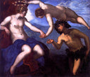 Bacchus and Ariadne by Tintoretto — male oil painting wall art, Mannerism Late Renaissance