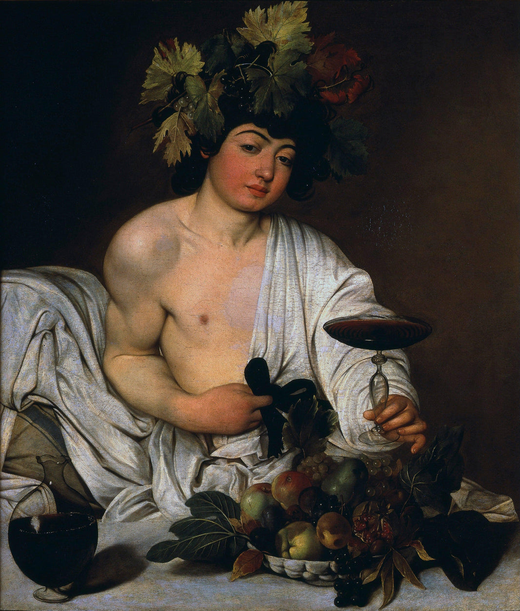 Bacchus by Caravaggio — hand-painted cultural oil painting reproduction on canvas