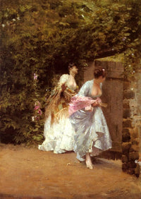 Back From Dance by Giuseppe de Nittis — hand-painted portrait oil painting reproduction on canvas