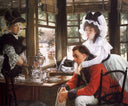 Bad News by James Tissot — hand-painted portrait oil painting reproduction on canvas